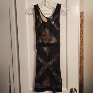 Bebe Chic Black Mesh Dress bebe